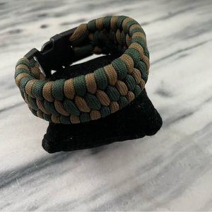 Handmade two-paracord bracelet.
